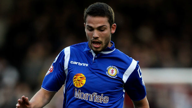 Bradden Inman on the ball for Crewe Alexandra in League One.