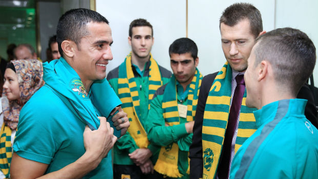 Tim Cahill and Matt McKay