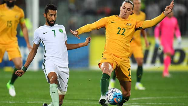 Jackson Irvine against Saudi Arabia