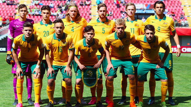 The Joeys line up before their game against Germany