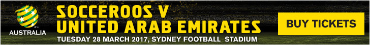 Socceroos v UAE banner
