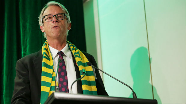 David Gallop launches Football Cares at Parliament House in Canberra.