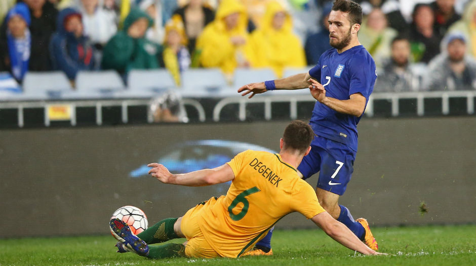 While Milos Degenek was handed his first start in what was an inexperienced backline at international level.