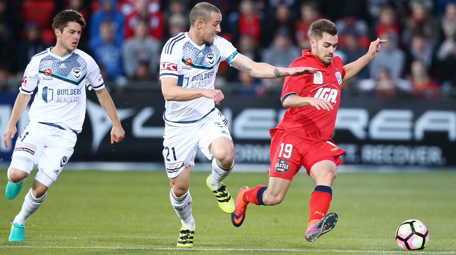 Equal 3rd: Ben Garuccio (Adelaide United) – The speedy youngster has provided two assists for the Reds, pretty good going for a left-back.