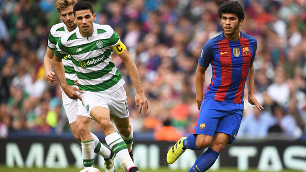 Tom Rogic's Celtic have been handed a tough group in the UEFA Champions League, including Spanish giants Barcelona.