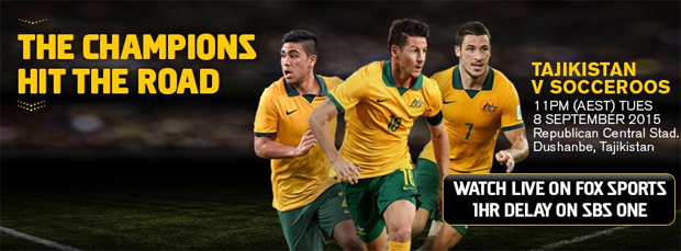 Socceroos v Tajikistan banner