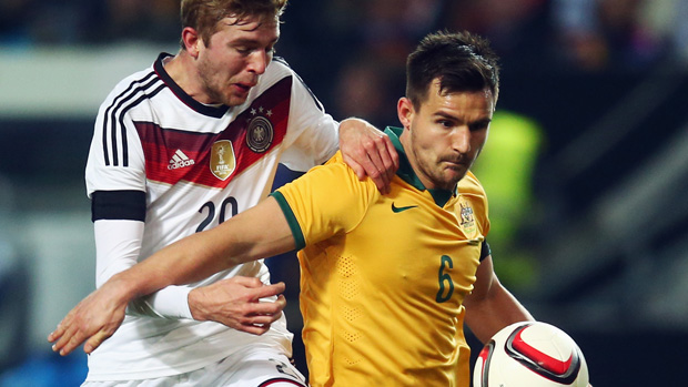 Wright in action against Germany in March.