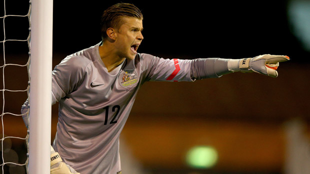 Mitch Langerak was a standout in Australia's 1-1 draw with Iraq.