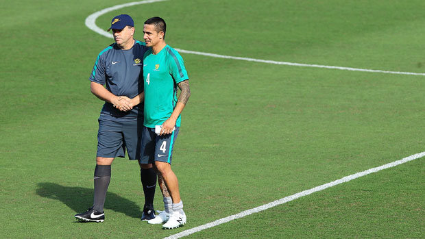 Ange Postecoglou and Tim Cahill.
