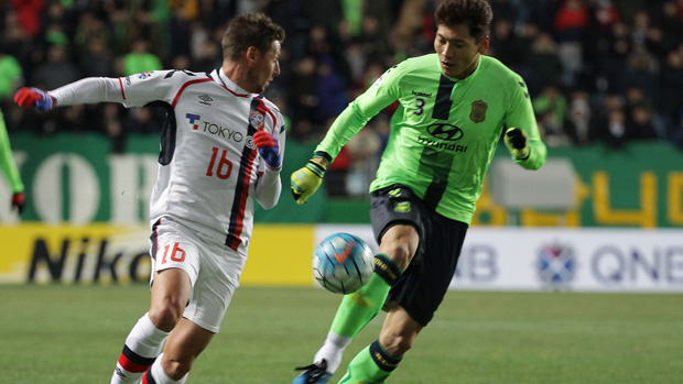 Nathan Burns netted in FC Tokyo's ACL win overnight.