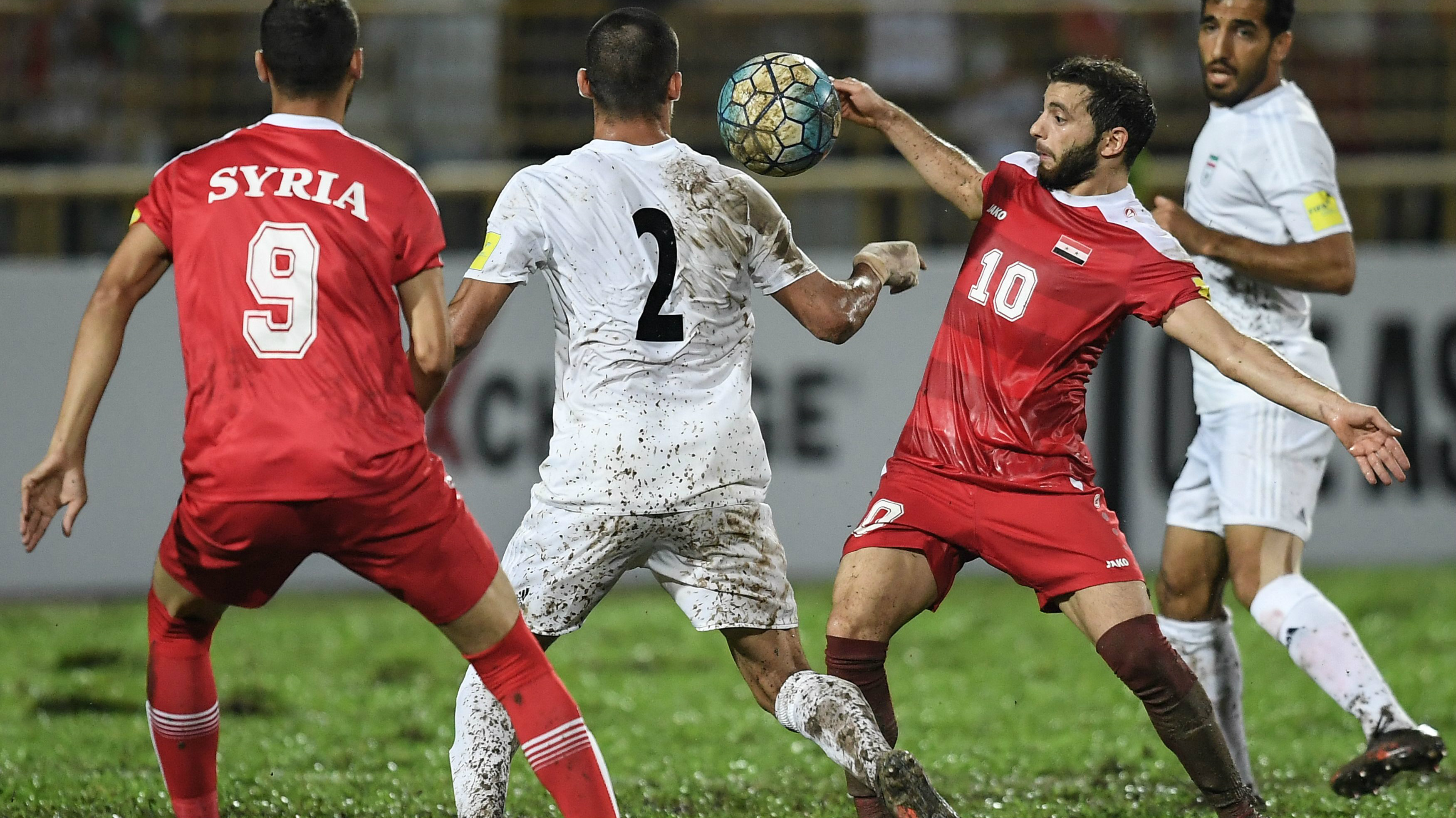 Syria in action during a home qualifier in Malaysia.