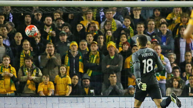 Adam Federici concedes against Greece.