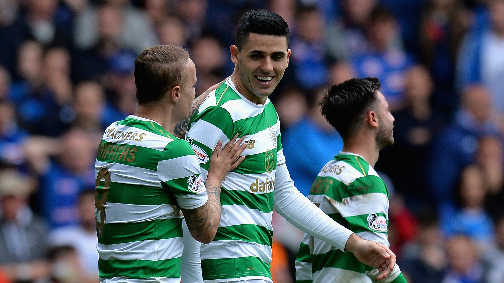 Caltex Socceroo Tom Rogic scored in Celtic's win over Rangers in the SPL.