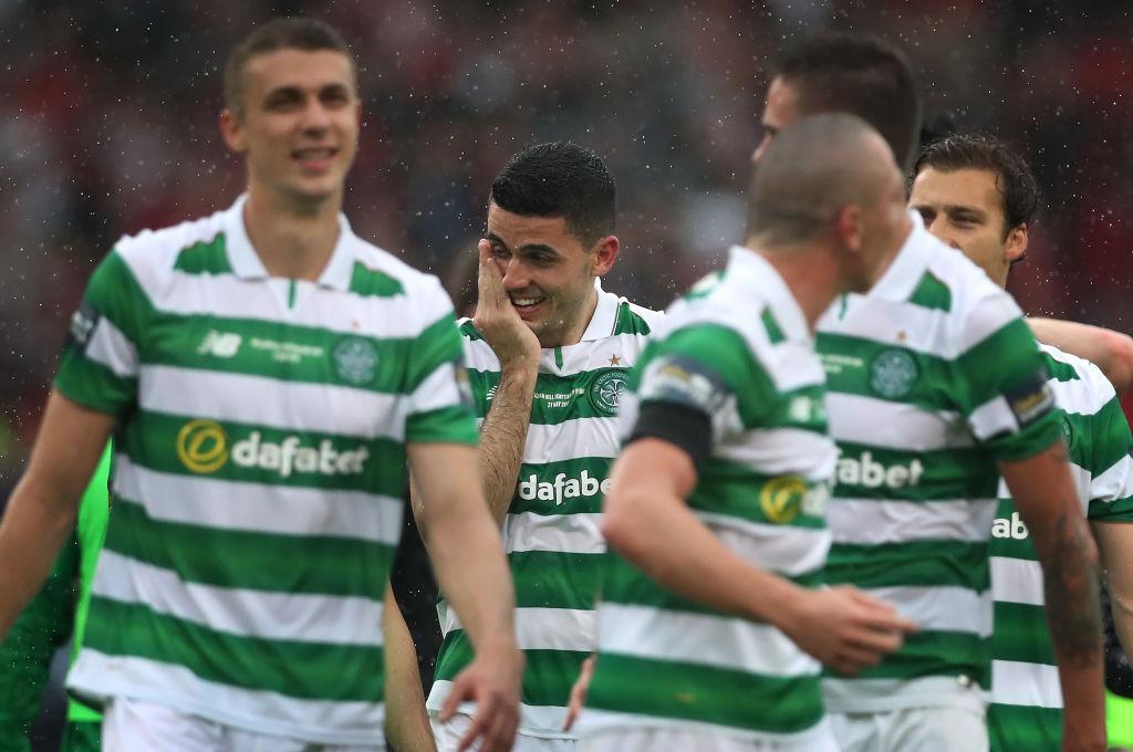 Tom Rogic after scoring the winner in the 2017 Scottish Cup final