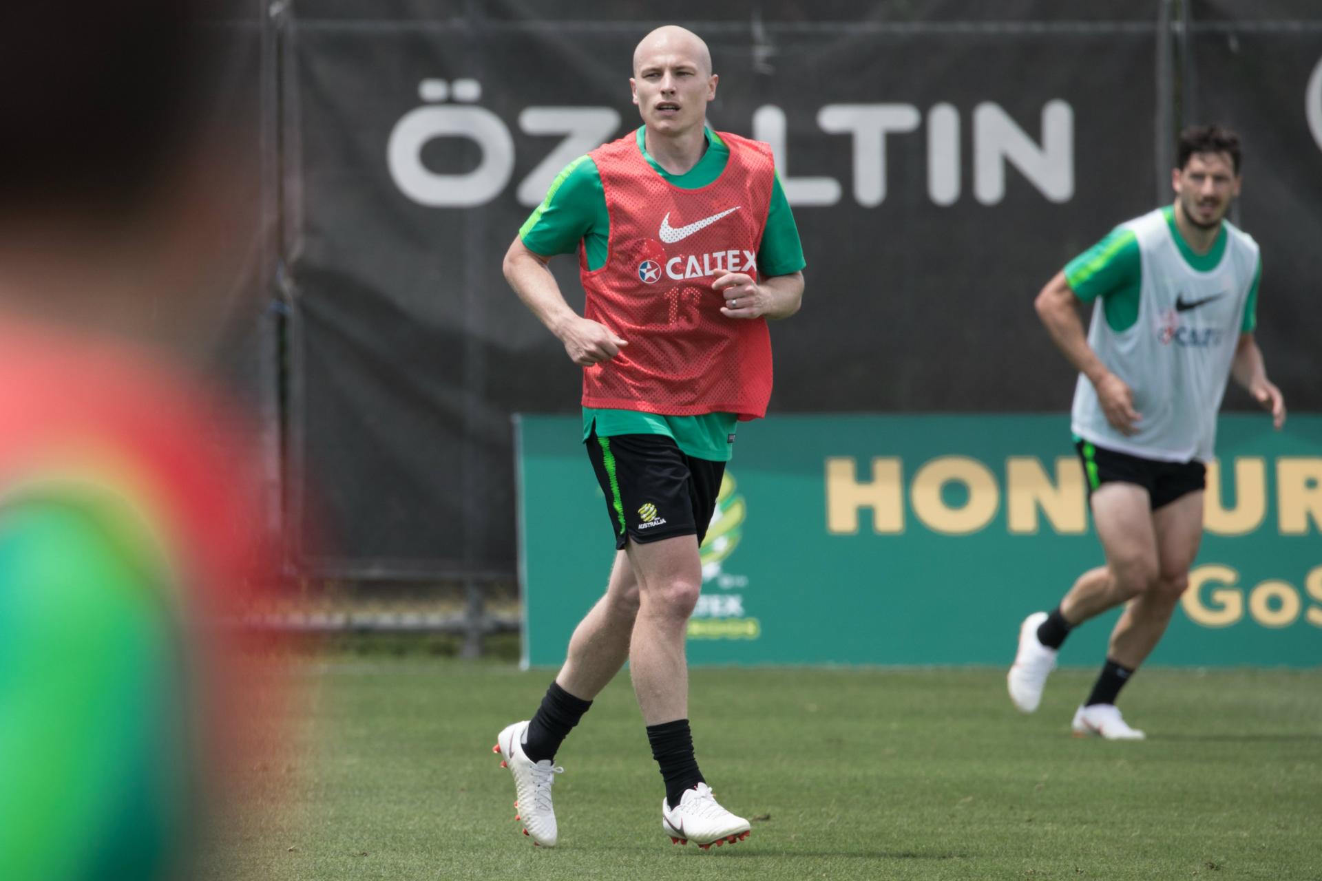 Caltex Socceroos midfielder Aaron Mooy.