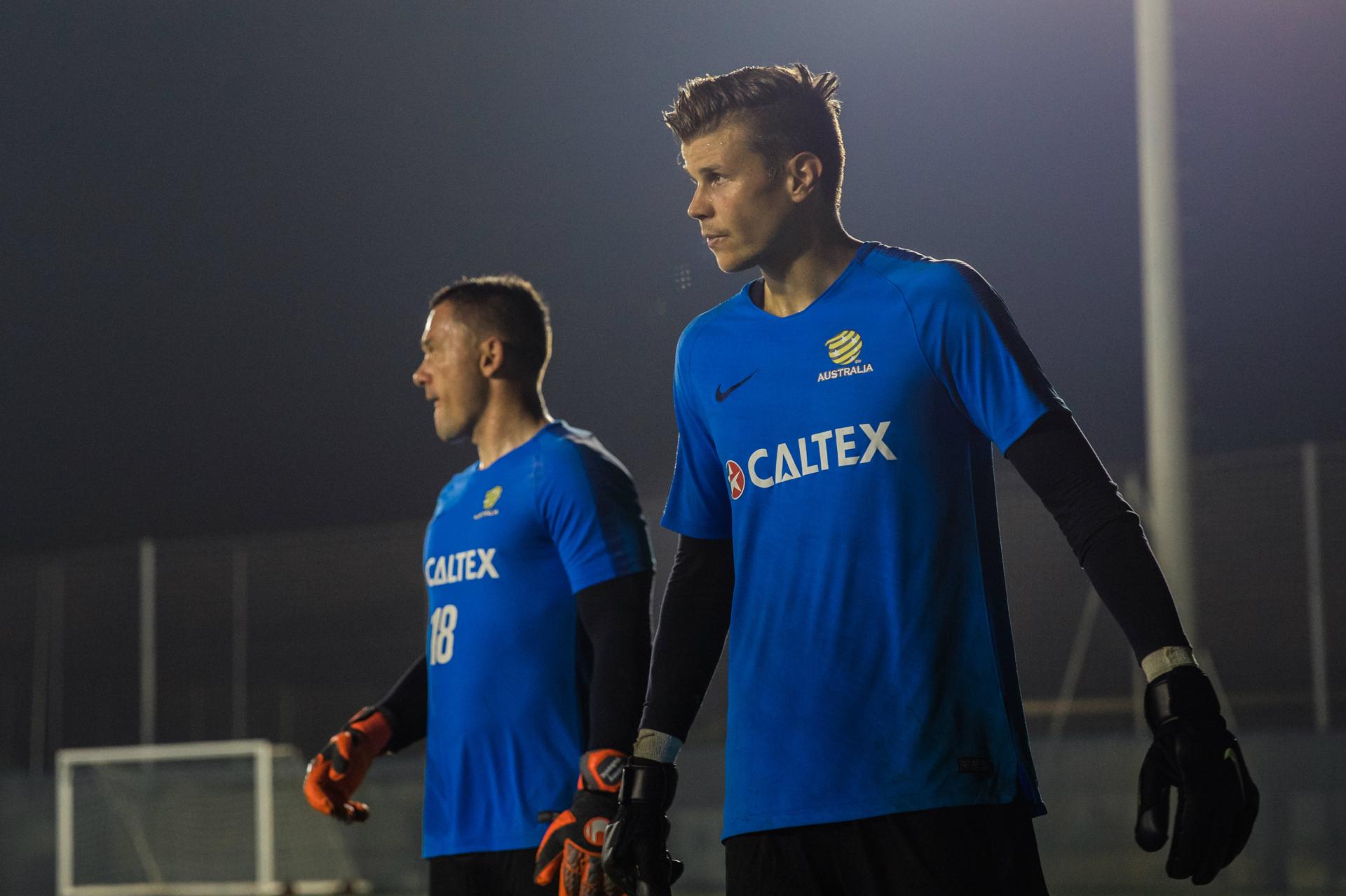 Caltex Socceroos training in Dubai