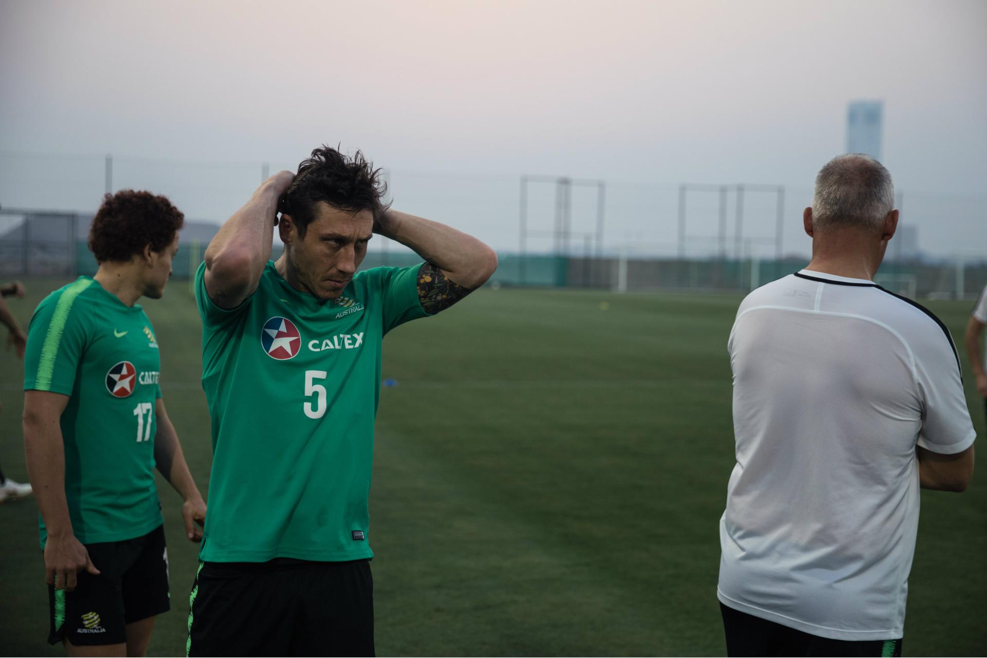 Caltex Socceroos training in Dubai