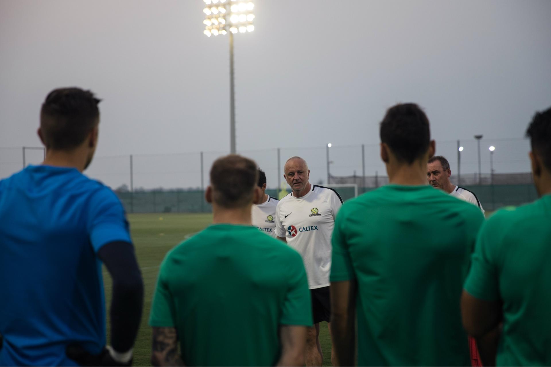 Caltex Socceroos training in Dubai