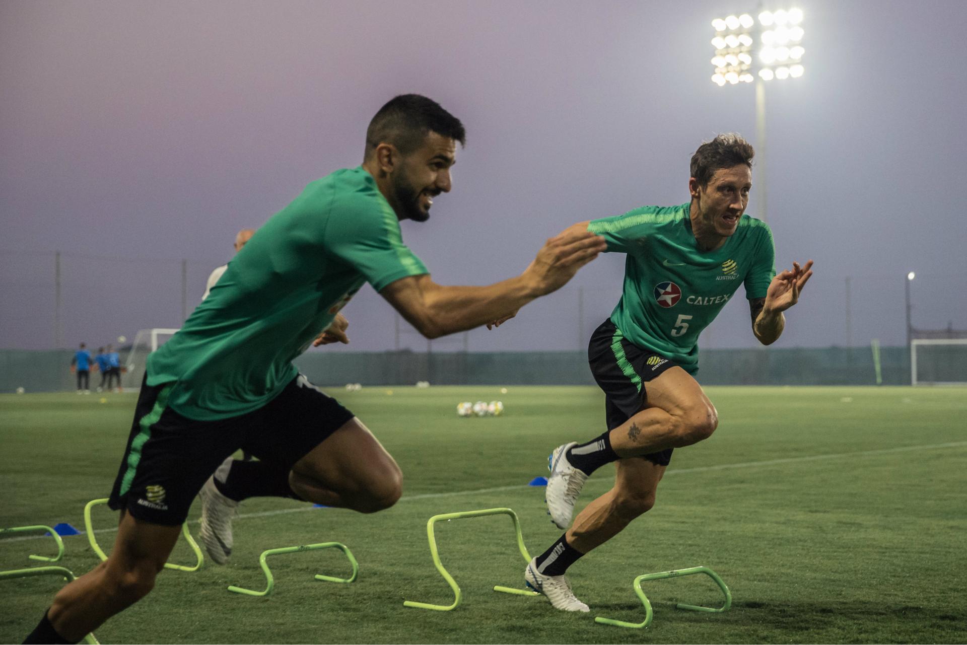 Caltex Socceroos training in Dubai