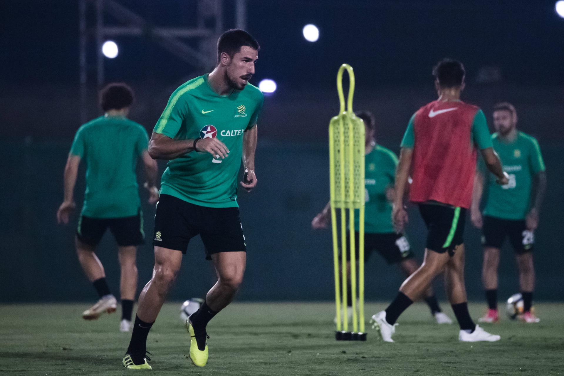 Caltex Socceroos training in Dubai