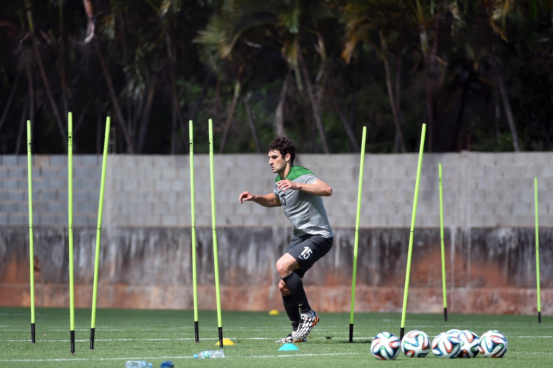Putting in the hard yards on the training pitch ahead of the tournament.