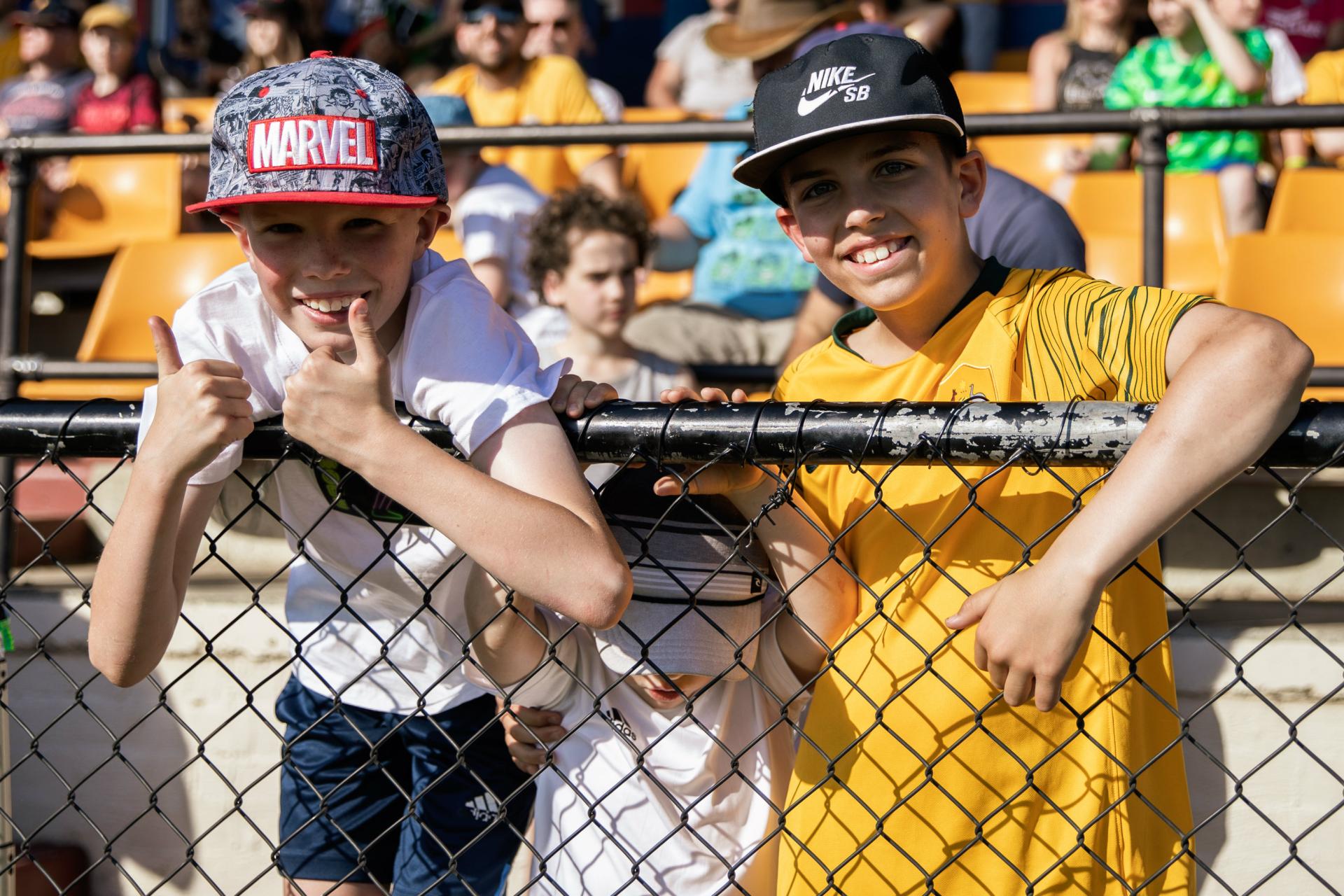 Caltex Socceroos training and fan day
