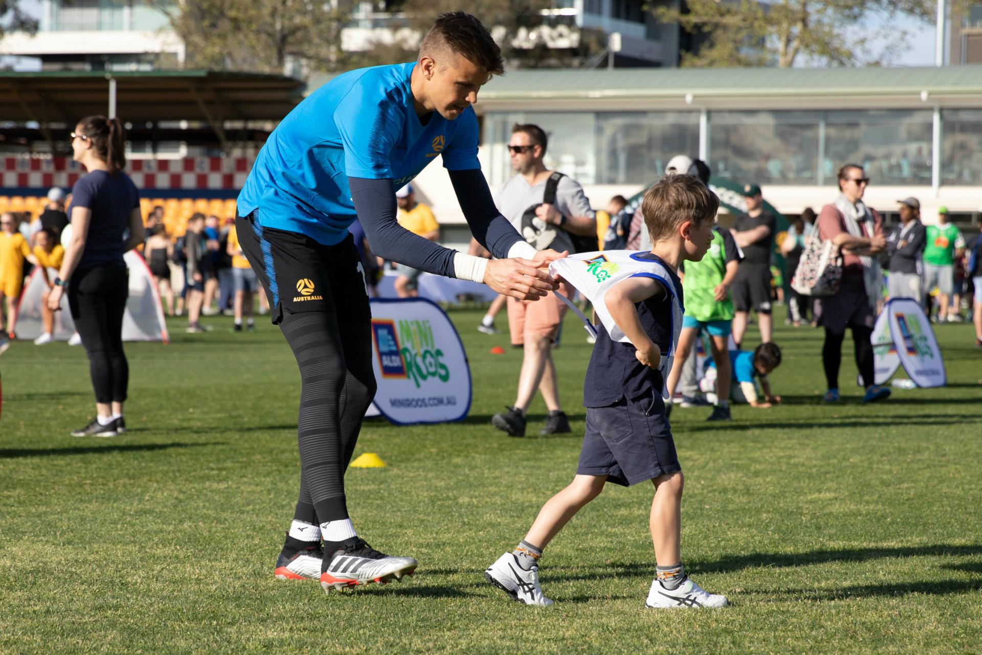 Caltex Socceroos training and fan day