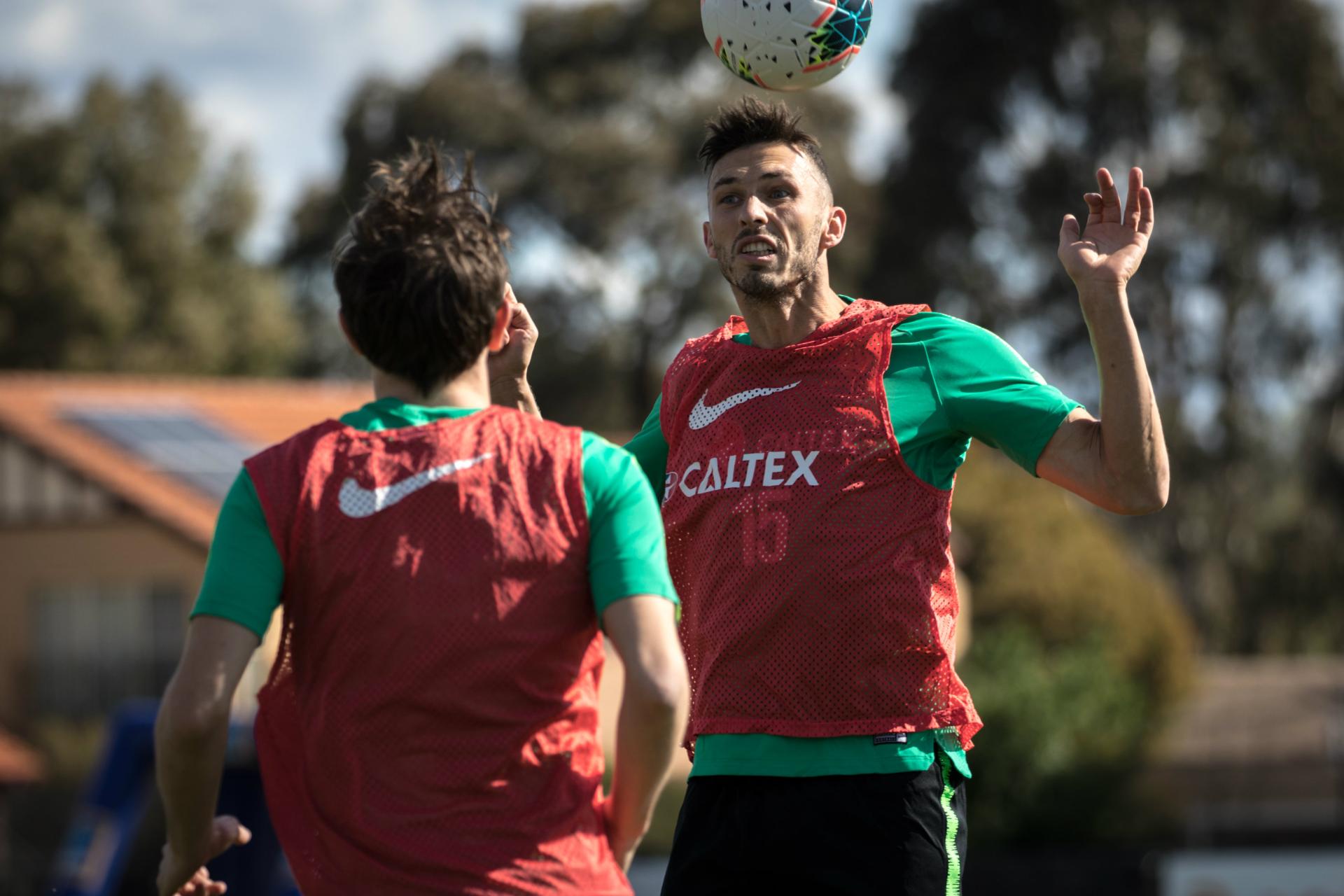 Apostolos Giannou scored in his final club match before heading to Canberra