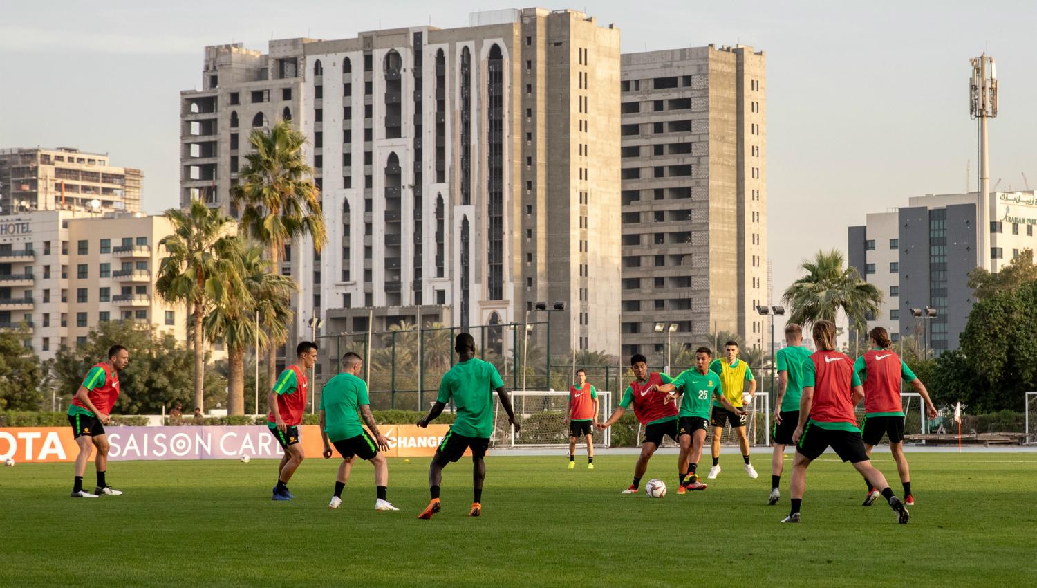Socceroos training