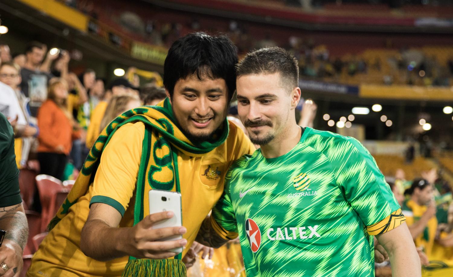 Socceroos fan and Jamie Maclaren