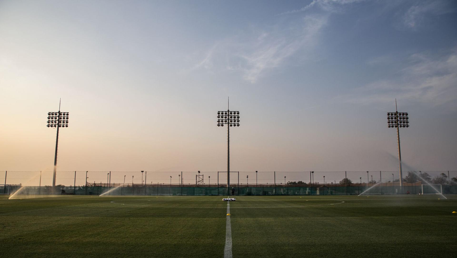 The pitch in Jebel Ali