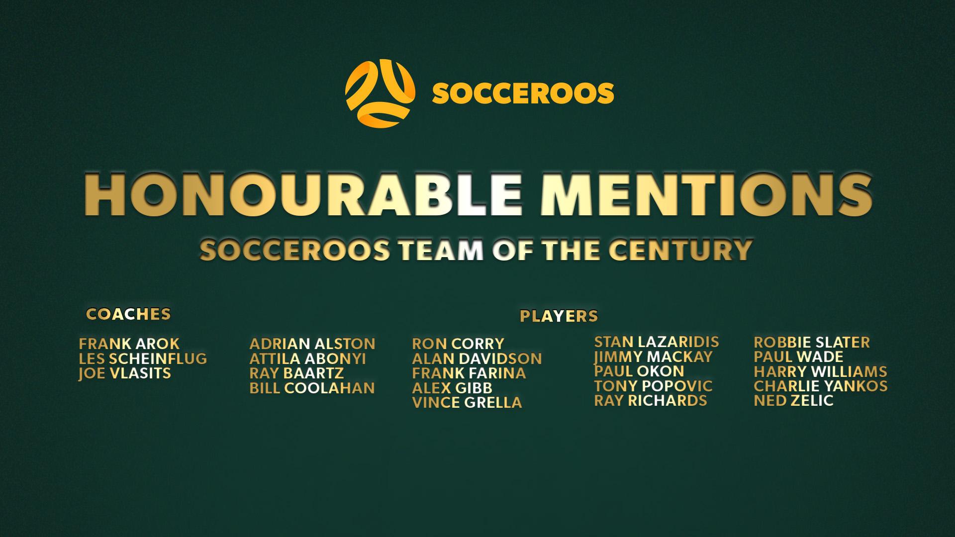 Honourable mentions