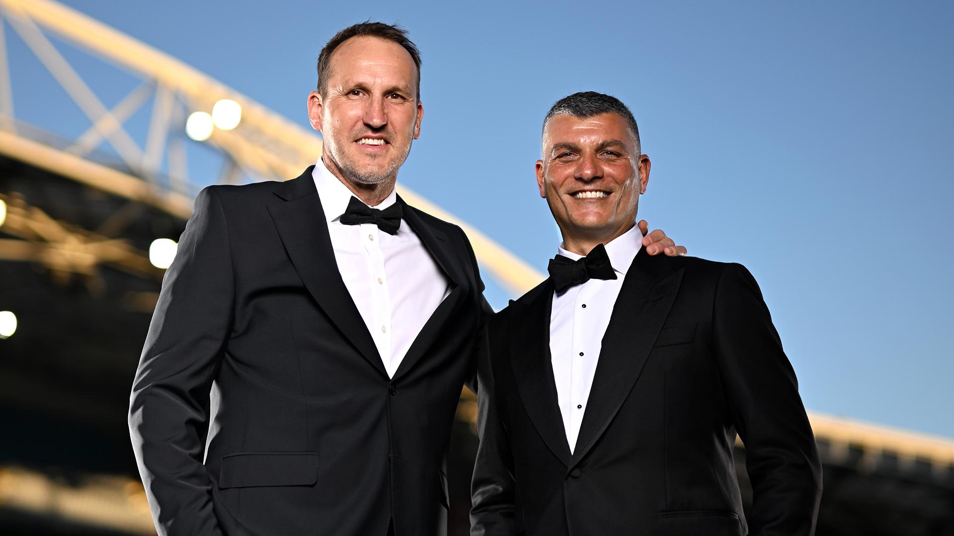 Mark Schwarzer and John Aloisi_AccorStadium_VenuesNSW
