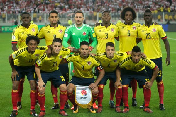 Colombia starting XI