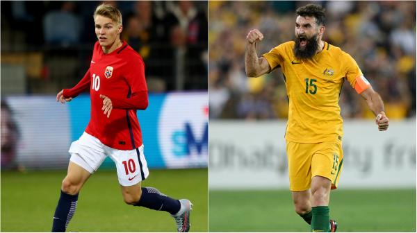 Martin Odegaard v Mile Jedinak