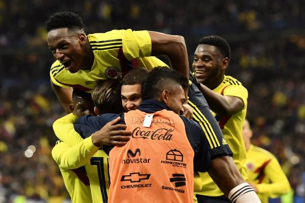 Colombia celebrate