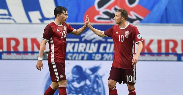 Pierre-Emile Hojbjerg and Christen Eriksen, Denmark
