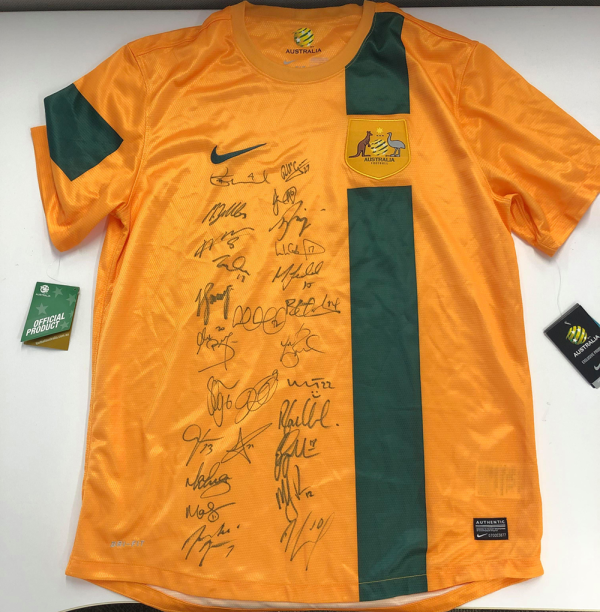 Signed Nike 2012-14 Socceroos jersey