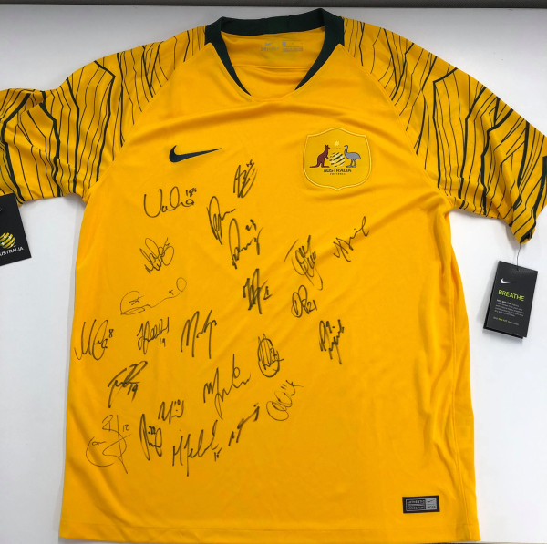 Signed Socceroos jersey from the FIFA World Cup Russia 2018