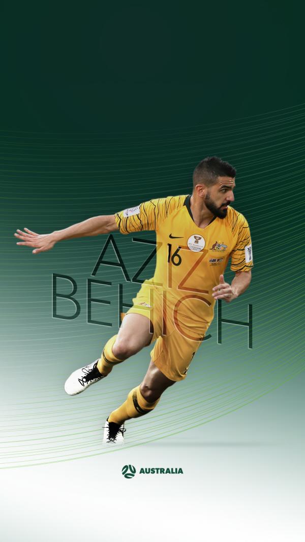 Socceroos Aziz Behich mobile wallpaper