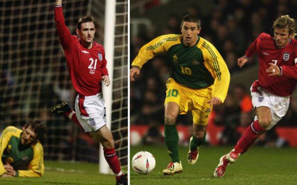 Francis Jeffers England Socceroos 2003 Australia
