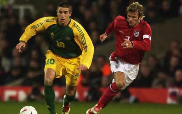 harry Kewell David Beckham Australia Socceroos England 2003