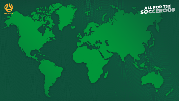 World Map Socceroos