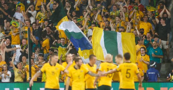 Socceroos fans celebrate 