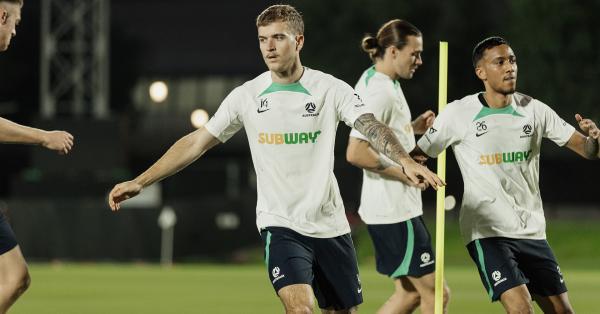 Riley McGree Socceroos training World Cup 2022