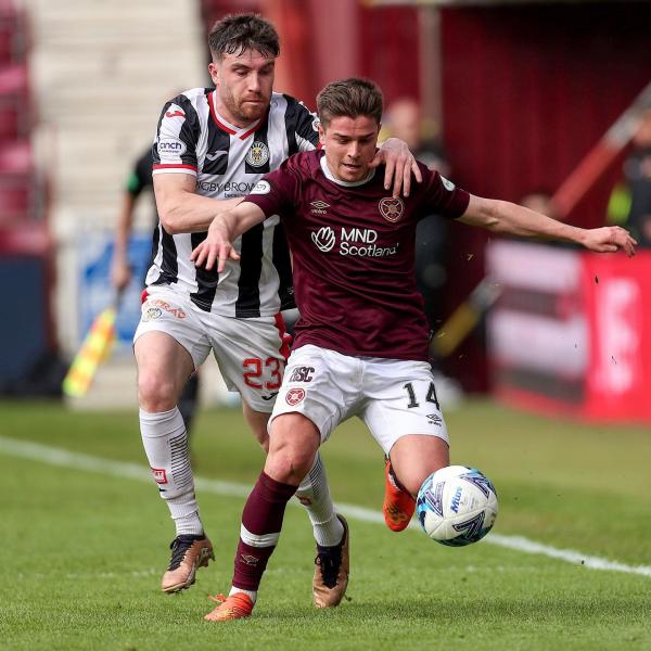 hearts vs st mirren - devlin & strain