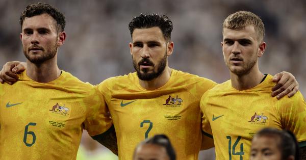 Aiden O'Neill, Mathew Leckie and Riley McGree