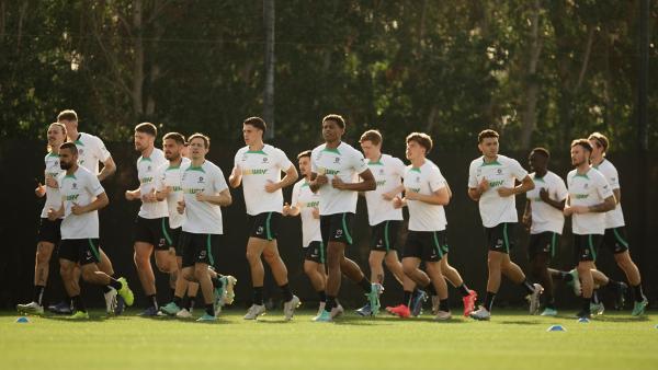 Socceroos training