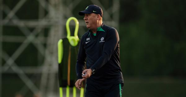 Subway Socceroos Assistant Coach René Meulensteen on the training pitch