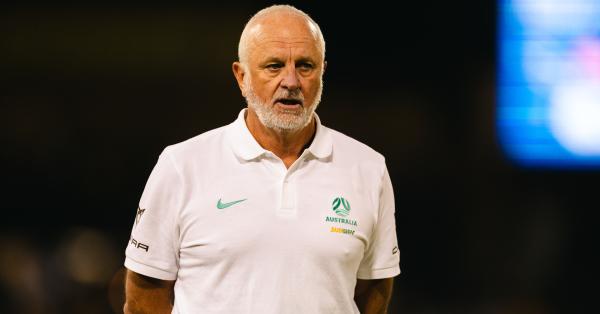 Graham Arnold on the sideline during Lebanon v Socceroos in Canberra